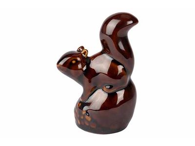 Eekhoorn Pine Cone Bruin 8x5xh11,5cm Ker Amiek