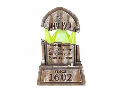 Grafsteen Animated Zwart 34x12xh47cm Foa M Excl 3 Aa Batt