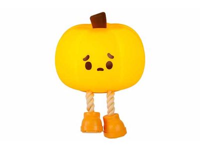 Lamp Pumpkin 7 Colors Usb Oranje 10x11xh 8cm Silicone Tapping Sensor Timer 3 Lev