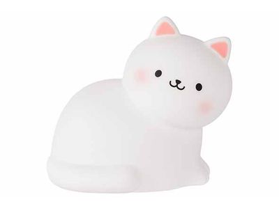 Lamp Cat 7 Colors Usb Wit 14x11xh13cm Si Licone Tapping Sensor Timer 3 Levels