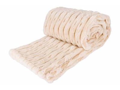 Plaid Nordique Creme 140xh170cm Polyeste R