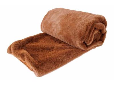 Plaid Furora Cognac 140xh170cm Polyester 