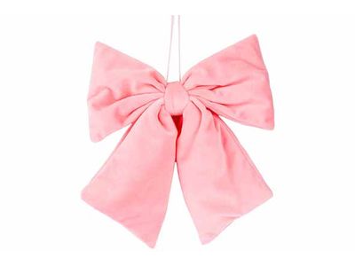 Hanger Strik Roze 32x4xh25cm Fluweel 