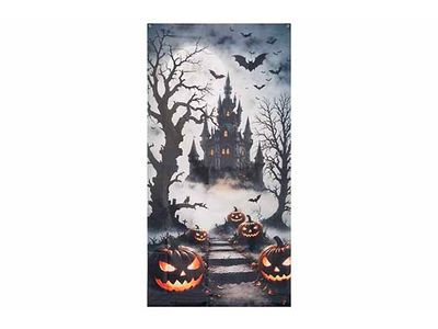 Decostof Castle Zwart Wit 98xh200cm Text Iel