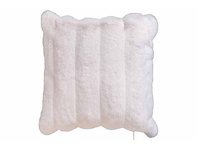 Kussen Faux Rabbit Fur Creme 45xh45cm Po Lyester