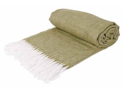 Plaid Luma Olijfgroen 130xh150cm Polyest Er