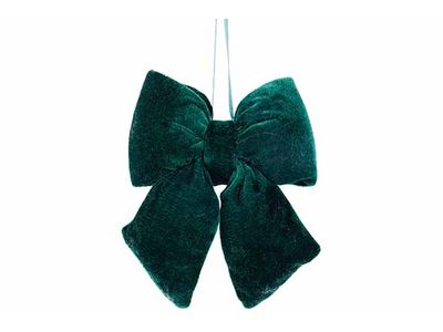 Hanger Strik Groen 12x3xh15cm Fluweel 