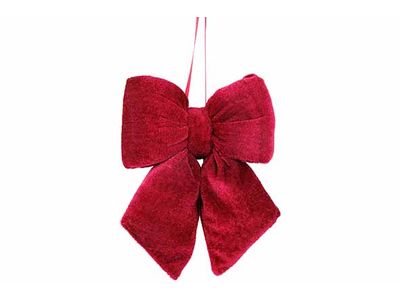 Hanger Strik Bordeaux 12x3xh15cm Fluweel 