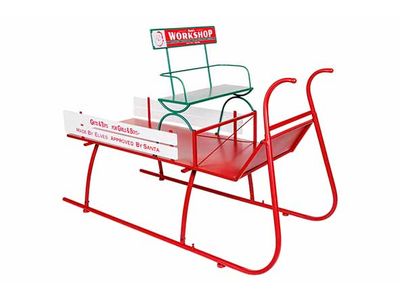 Slee Rood 135x58xh91cm Metaal 