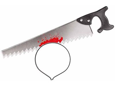 Diadeem Saw Zwart 28cm Kunststof 