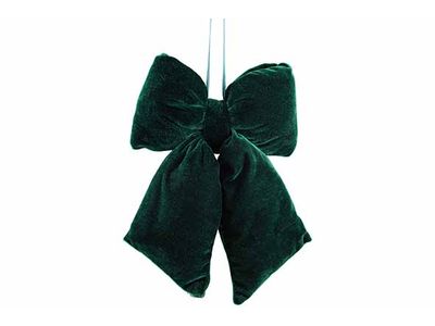 Hanger Strik Groen 21x6,5xh29cm Fluweel 