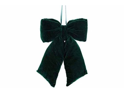 Hanger Strik Groen 36x7xh28cm Fluweel 