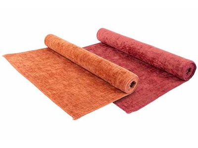 Tafelloper Set18 2ass Bordeaux Roest 35x 150cm Fluweel 12 Bordeaux 6 Roest