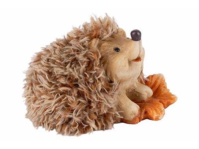 Egel Fluff Bruin 10,5x6xh7cm Polyresin 