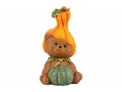 Beer Pumpkinhat Bruin 10x10xh18cm Polyre Sin