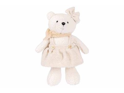 Beer Girl Sitting Creme 17x12xh42cm Text Iel