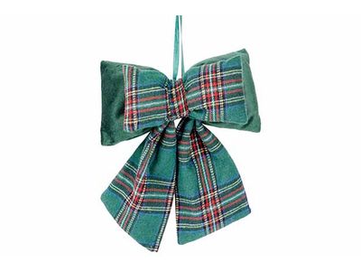 Strik Checkers Groen 18x7xh22cm Textiel 