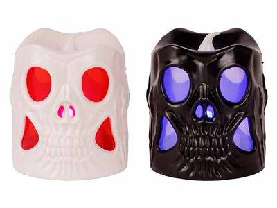 Lamp Set2 Led  Multikleur 5x5xh6cm Kunst Stof Incl 3 Lr44 Batt