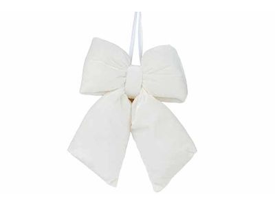 Hanger Strik Creme 29x6,5xh21cm Fluweel 
