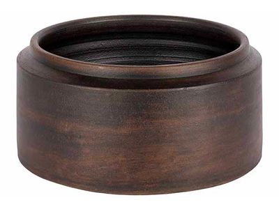 Bowl Rim Bruin 24x24xh12cm Rond Aardewer K