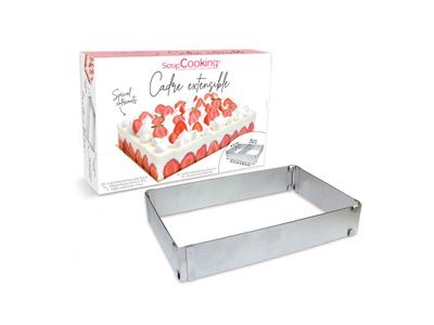 Cadre à patisserie extensible rectangle