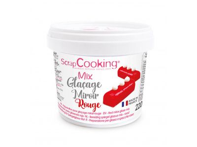 Glaçage miroir rouge 220gr