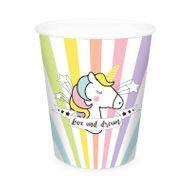 Unicorn 8 papieren feestbekers 25 cl 