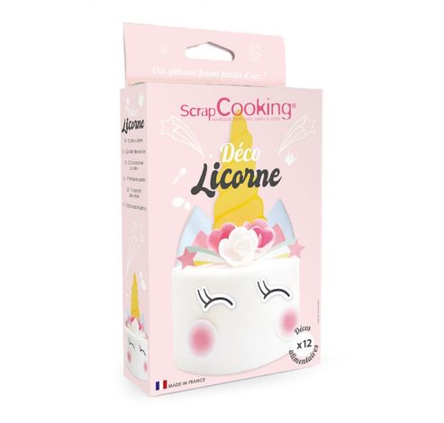 Eenhoorn eetbare decoratie kit  ScrapCooking