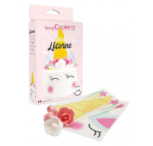 Eenhoorn eetbare decoratie kit  ScrapCooking