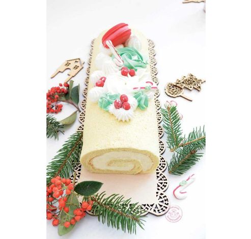 Bakset Christmas Log  ScrapCooking