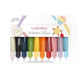 ScrapCooking BOITE 10 STYLOS CHOCO UE6 