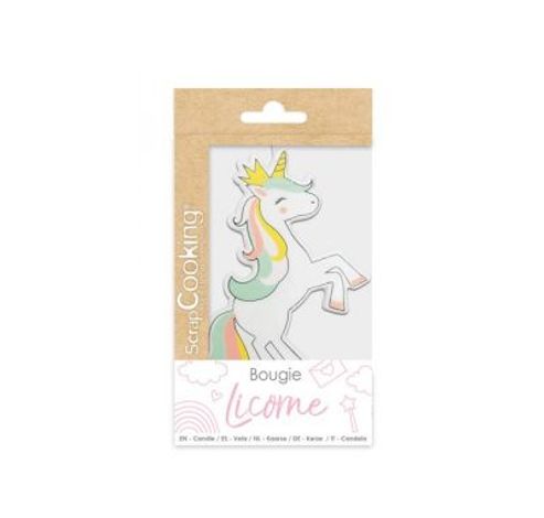 BOUGIE XXL LICORNE UE8  ScrapCooking