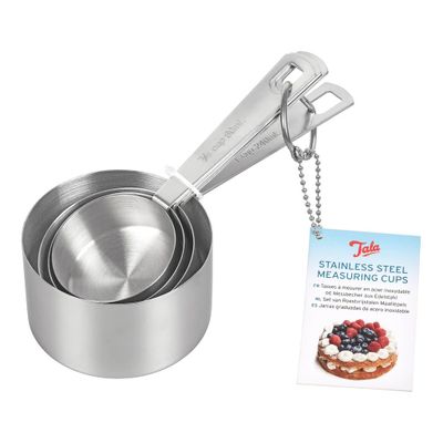 Maatkommetjes 4dlg inox (60+80+125+250ml)  Tala