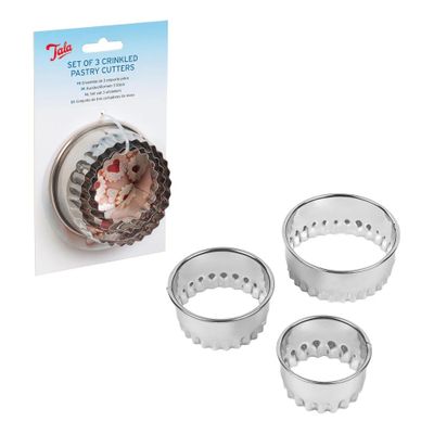 Emporte-pièce rond cannelé set de 3 en inox  Tala