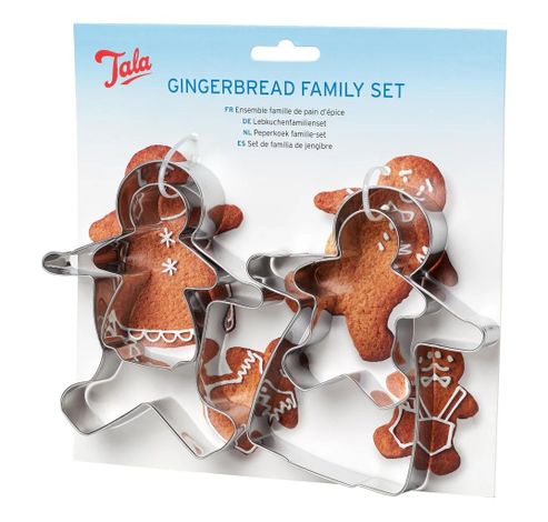 Gingerbread family cutters set of 4  Tala