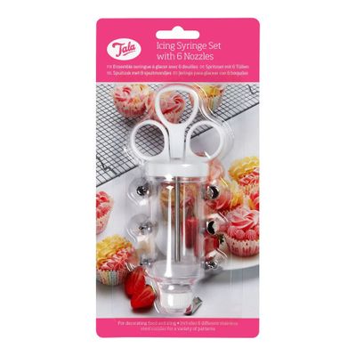 Icing Set syringe+6nozzles * carte  Tala