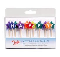 Happy birthday Star candles 