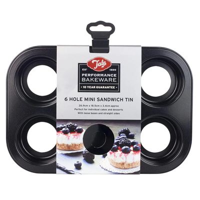 Mini cake-muffin-sandwich Performance 6cups losse bodem  Tala