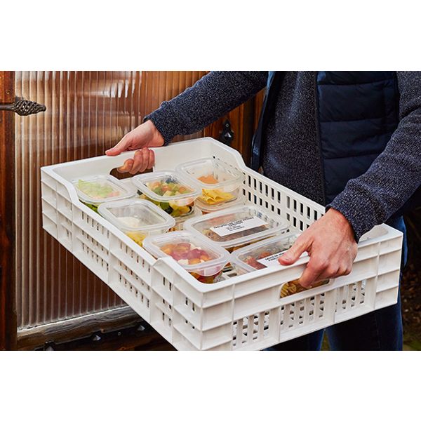 Food Box Deksel Voor 82cl Set12 18,6x13,7x1,8cm 