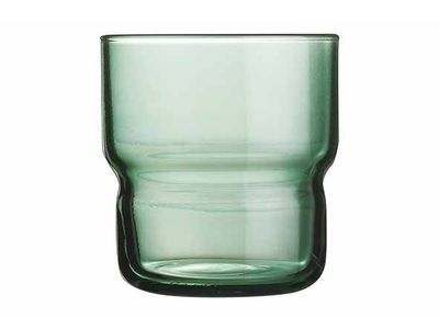 Log Brush Glas Set6 Donkergroen 22cl 