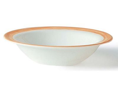 Brush Oranje Diep Bord  22,5cm 