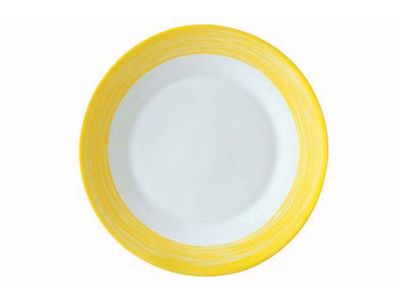 Brush Geel Bord  25,4cm Horeca 