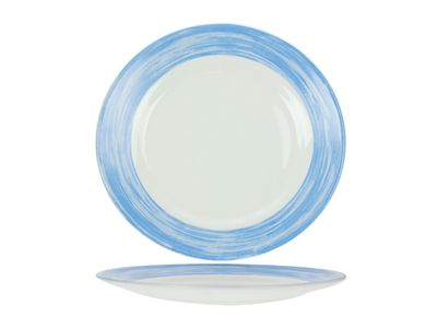 Brush Blauw Plat Bord 25,4cm 