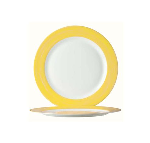 Brush Assiette Dessert Jaune 19cm   Arcoroc