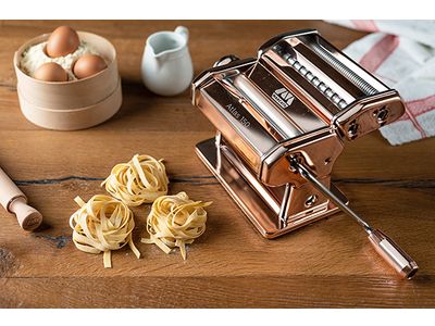 Atlas Pastamachine Copper 150mm Spaghetti Lasagna Taglierini Fettucine