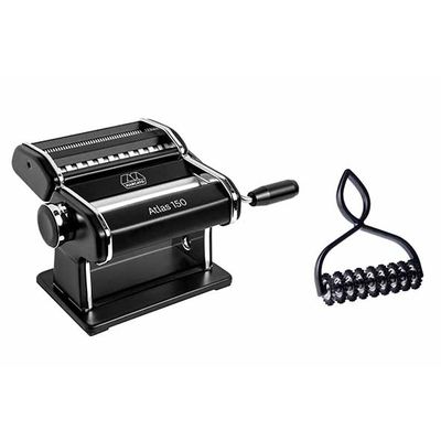 Set Atlas 150 Machine Pates Noir + Pasta Bike Noir  Marcato