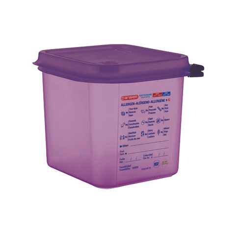 Airtight Food Cont Gn1-6 Purper 2,6l 17. 6x16,2x15cm Polypropyleen  Araven