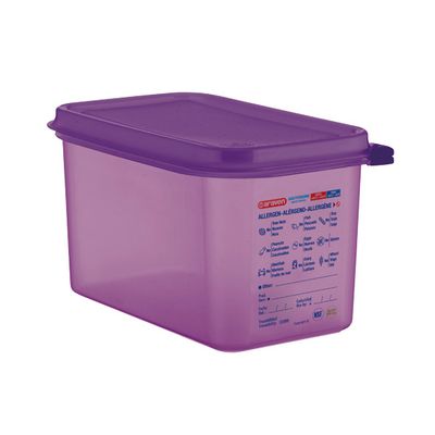 Airtight Food Cont Gn1-4 Purper 4,3l 26. 5x16.2x15cm Polypropyleen 