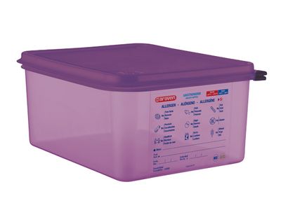 Airtight Food Cont Gn1-2 Purper 10l 32.5 X26.5x15cm Polypropyleen