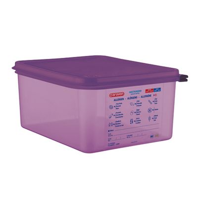 Airtight Food Cont Gn1-2 Purper 10l 32.5 X26.5x15cm Polypropyleen 